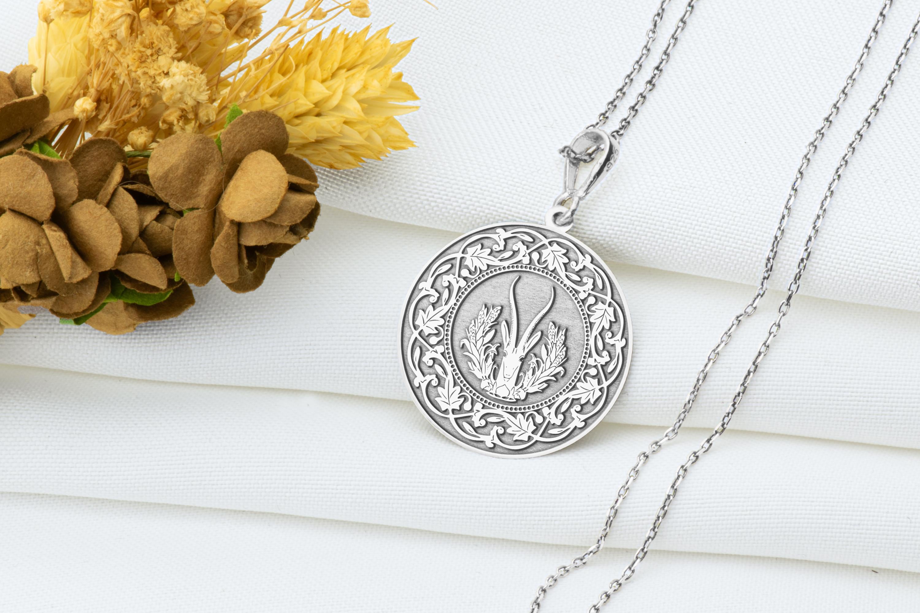 Dryad Design Sterling Silver Stag Pendant | Celtic Deer Necklace For Men & Women | Druid Mythology Jewelry - View #9