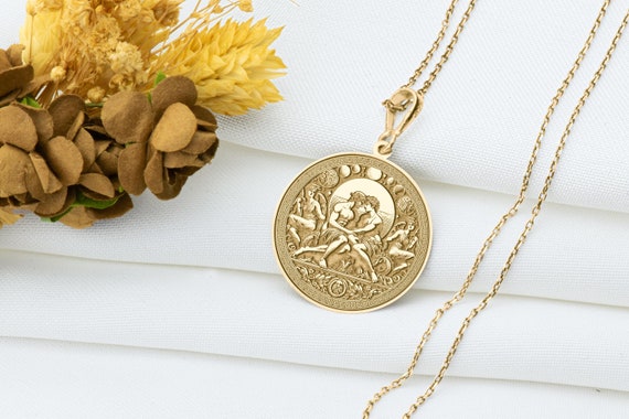 14k Yellow Gold Solid Small Unicorn Head Small 16mm Charm Pendant 14k Yellow Gold Solid Small Unicorn Head Small 16mm Charm Pendant