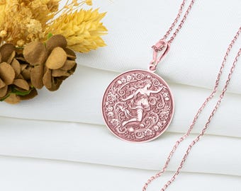 Aphrodite Necklace: Greek Goddess Pendant, Romantic Jewelry
