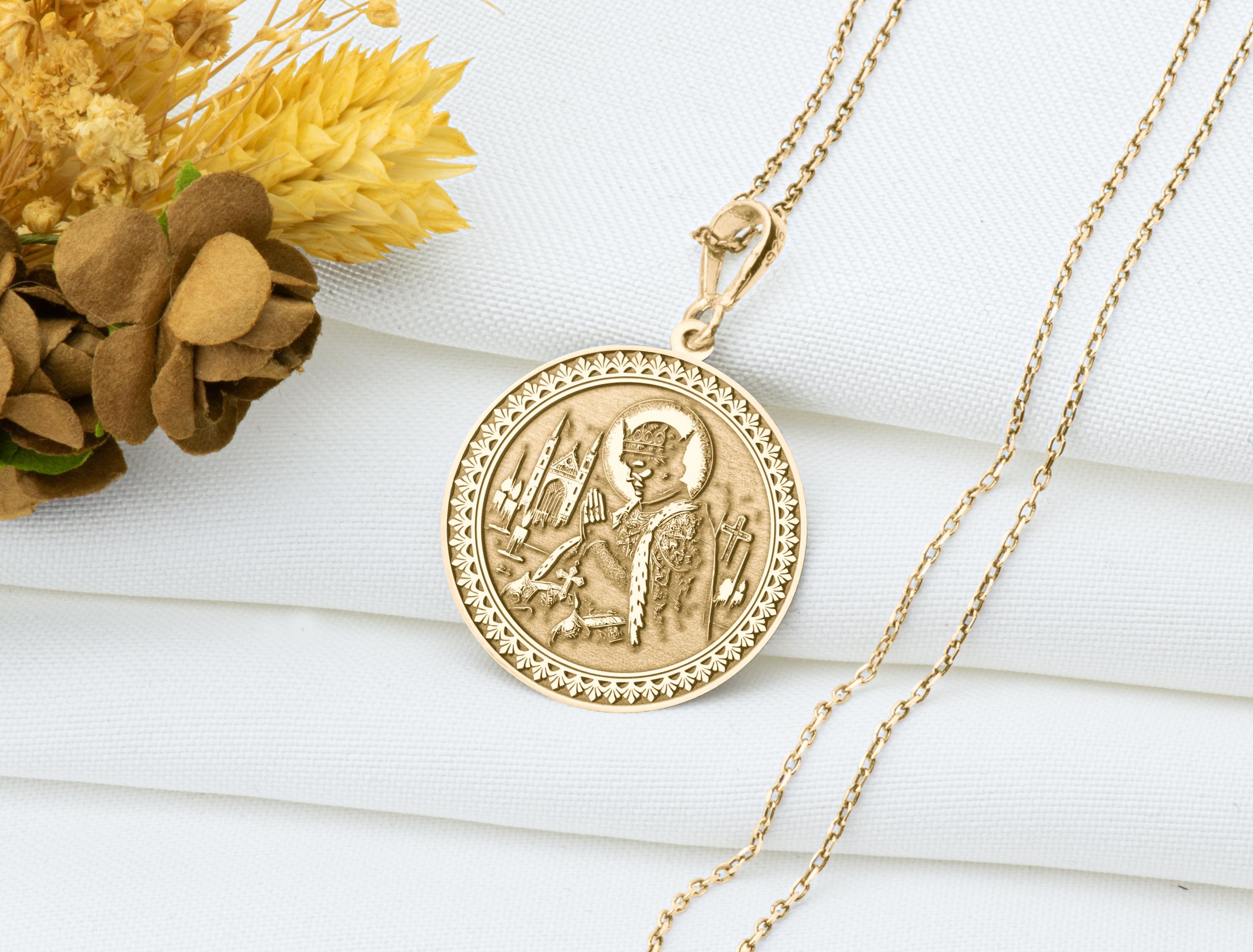 Alfred the Great Necklace – Wessex King Pendant, Defender of England Talisman, Scholar Warrior Amulet, Anglo-Saxon Historical Jewelry