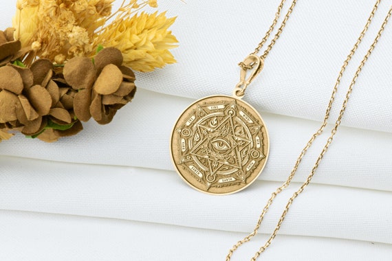 Talisman Jewelry Ciondolo Eguzkilore – Argento E Oro, Portafortuna Basco Con Catena Inclusa
