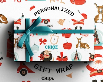 Personalized Christmas Gift Wrap | Custom Holiday Wrapping Paper