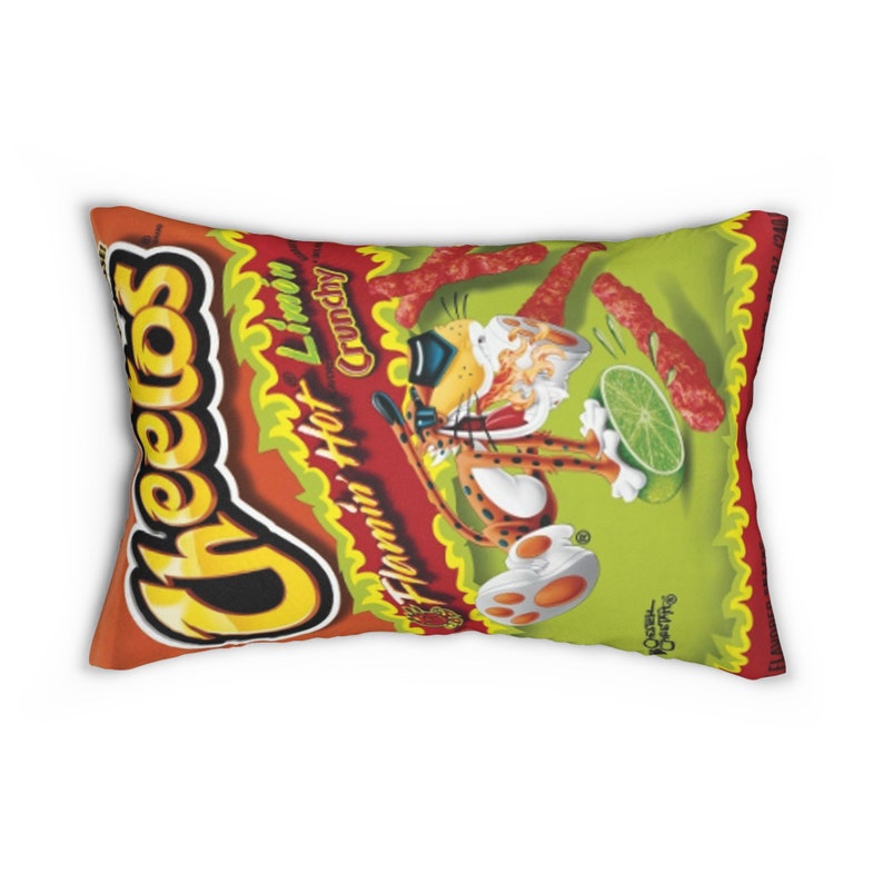 Cheetos Flammin' Hot and Lime Pillow, Novelty Food Pillow Etsy
