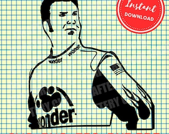 Silhouette di Ricky Bobby Talladega Nights svg png cricut