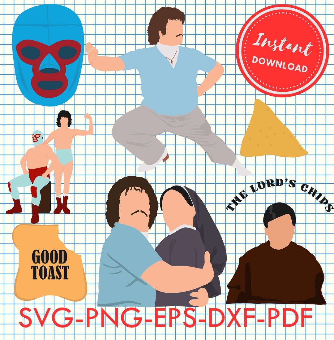 Bundle Nacho Libre Svg Png Take It Easy Cricut Cutting - Etsy