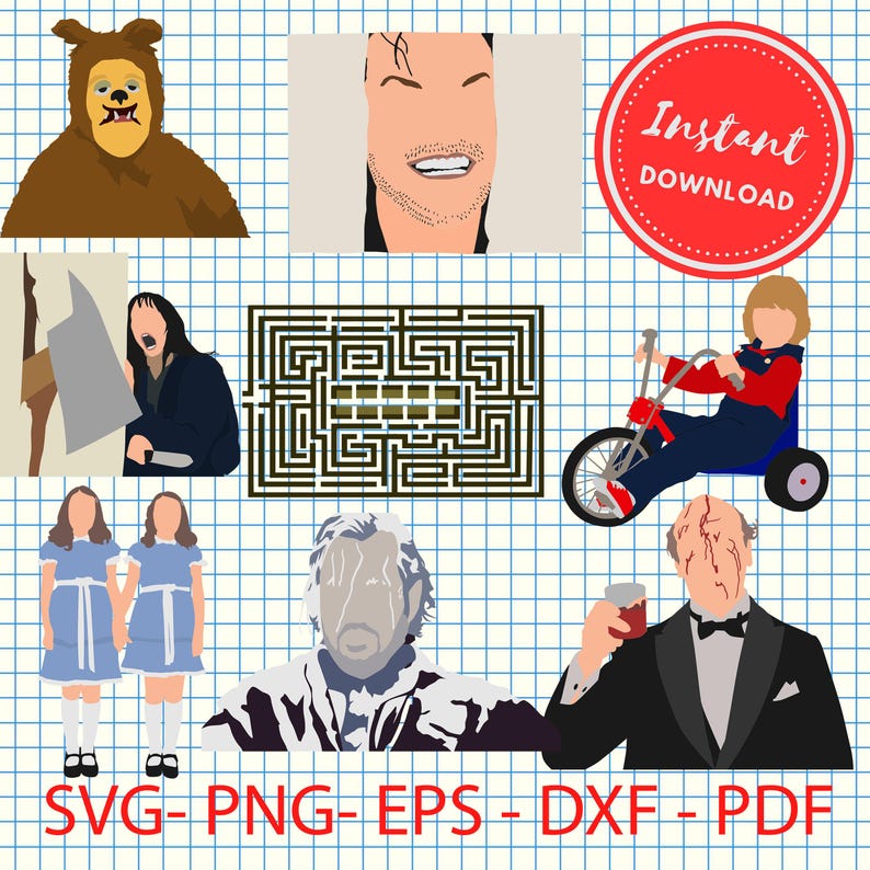 Bundle Shinning Svg Png Here's Johnny Redrum Cricut - Etsy