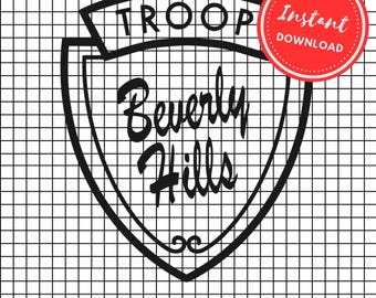 Truppe Bewerly Schild SVG PNG Truppe Bewerly Hügel Cricut Clipart