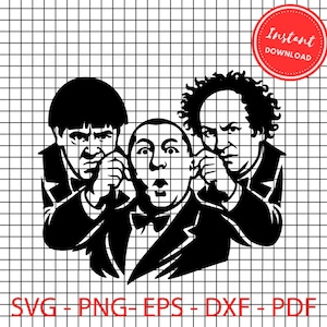 The Three stooges stencil svg png Three stooges cut files