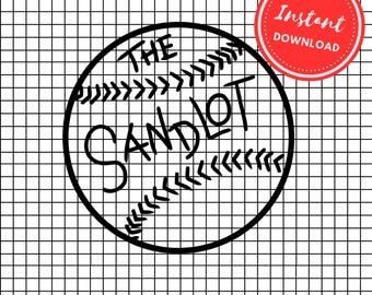 Sandlot ball svg png baseball cricut clipart