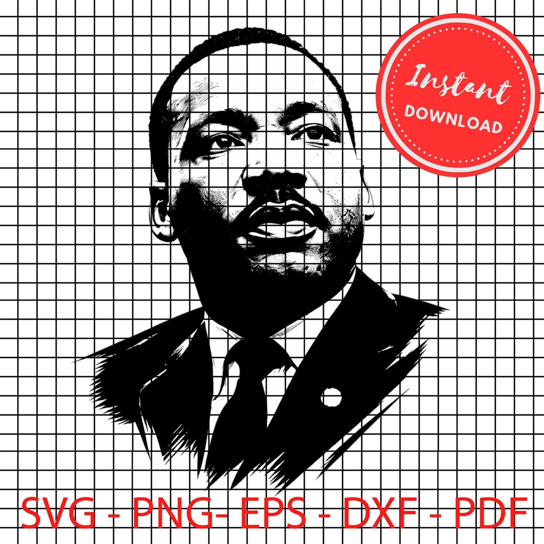 Martin Luther King Svg Png Cricut Cut Files - Etsy