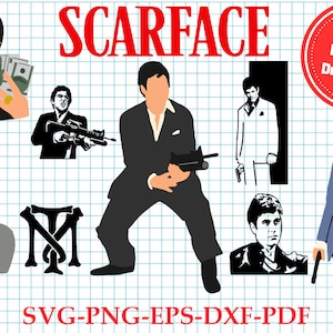 Bundle Scarface svg png Tony Montana cricut