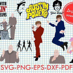 Austin Powers Svg Png Dr. Evil Cricut geschnitten Dateien
