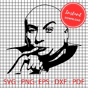 Dr. Evil Gesicht SVG PNG Austin Powers Cricut Clipart