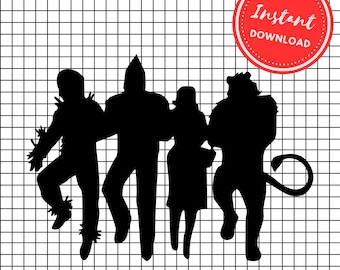 Wizard of Oz characters svg png Dorothy and Scarecrow