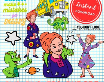 Bundle Ms Frizzle svg png Geht Risiken ein, macht Fehler Cricut