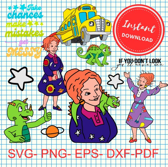 ms frizzle green dress Bundle svg png Takes chances make mistakes cricut DEC25WK1