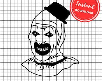 Schrecklicher Clown SVG PNG Grafik, der Clown Cricut-Schneideplotter