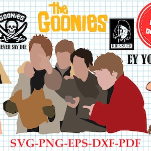 Bundle The goonies svg png Never say die cricut cutting files