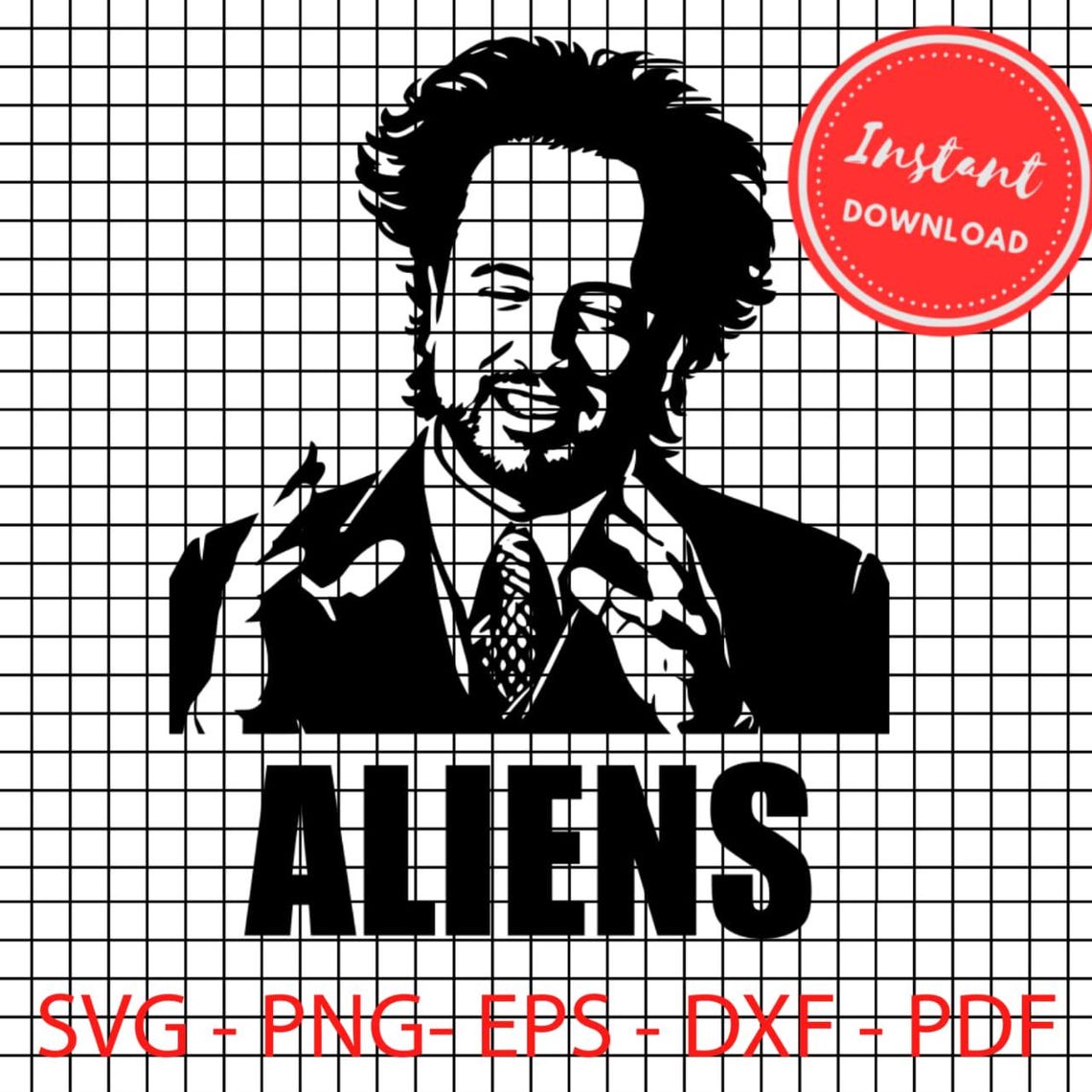 Aliens Meme Stencil Svg Png Aliens Meme Cricut Cutting - Etsy