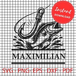 Fishing Hook png svg, Bass Fishing cricut Fisherman clipart
