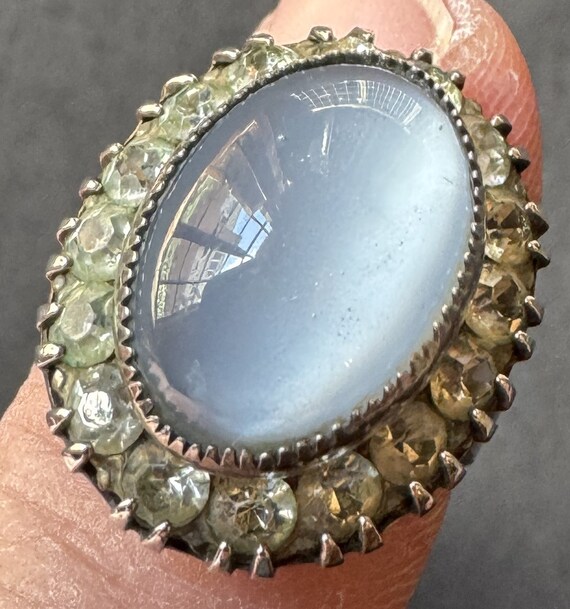 Vintage UNCAS Sterling Moonstone Ring, Moonstone … - image 5