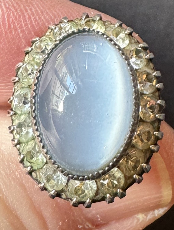Vintage UNCAS Sterling Moonstone Ring, Moonstone … - image 4