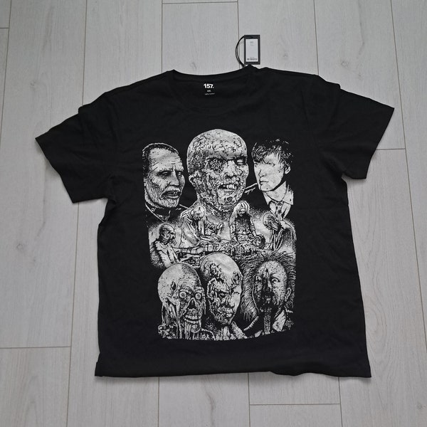 Hellraiser Frankenstein Horror Vintage Style T-shirt Pinhead Zombie Necro Movie Fantasy 80s Vampire Horror movie Fan merch