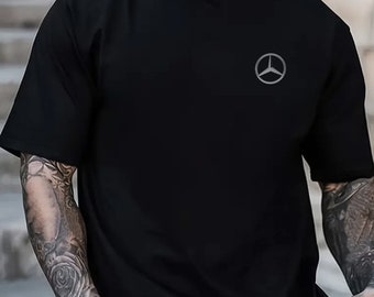 T-shirt uni avec logo Mercedes Benz