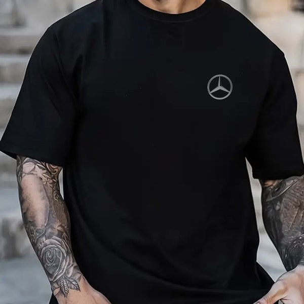 Mercedes Benz Logo Plain T Shirt