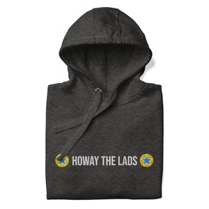 Howay the Lads Unisex Hoodie - Newcastle Spirit with Blue Star Accents
