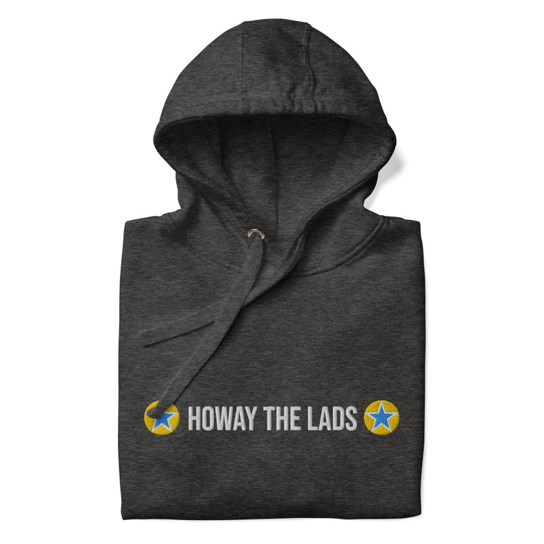 Howay the Lads Unisex Hoodie - Newcastle Spirit with Blue Star Accents
