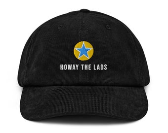 Gorra de pana bordada "Howay the Lads" de Newcastle Brown Ale: gorra para aficionados al fútbol