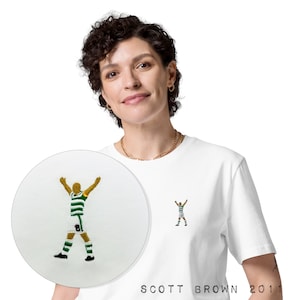 Women&#39;s Scott Brown Celtic Celebration Focus Tee - Old Firm Elegance
