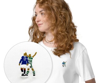 Camiseta Scott Brown Celtic Derby Tribute para mujer: celebramos la pasión de Old Firm