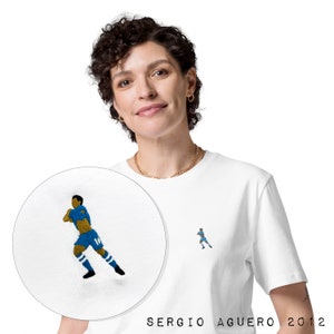 Women's Sergio Aguero Epic Title Goal Tee - Celebrate Man City History