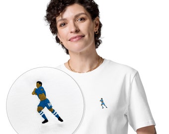 Camiseta de Sergio Agüero Epic Title Goal para mujer: celebra la historia del Manchester City