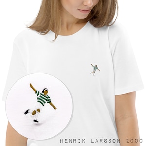 Women&#39;s Henrik Larsson Celtic Tribute Tee - Iconic Celebration Chic