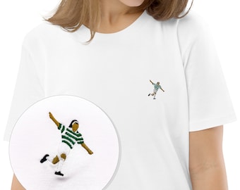 Women's Henrik Larsson Celtic Tribute Tee - Iconic Celebration Chic