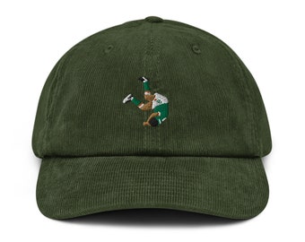 Gorra de pana para papá con motivo de celebración irlandesa de Houghton's Italia '90, gorra de fútbol de Irlanda con el logo de Guinness de Irlanda