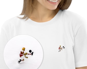 Camiseta de control elegante Dennis Bergkamp para mujer: el fútbol poético del Arsenal