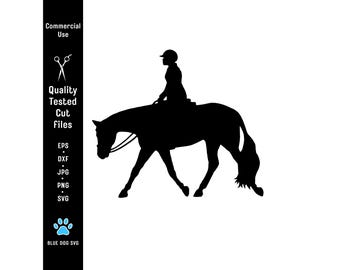Hunter Horse Svg, Eps, Dxf, Png, and Jpg : Equestrian Silhouette for Cricut (Digital Download)