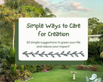 Simple Ways to Care for Creation
