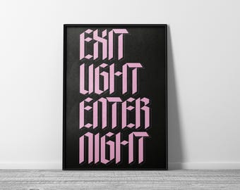 Metallica - Enter Sandman-tekstposter