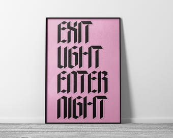 Metallica - Enter Sandman-tekstposter