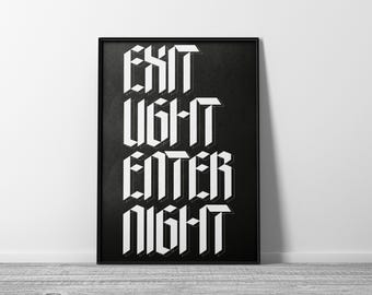 Metallica - Enter Sandman-tekstposter
