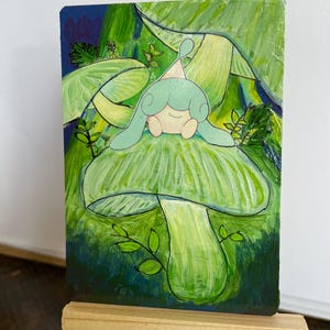 Hatenna Hand-painted Pokemon card