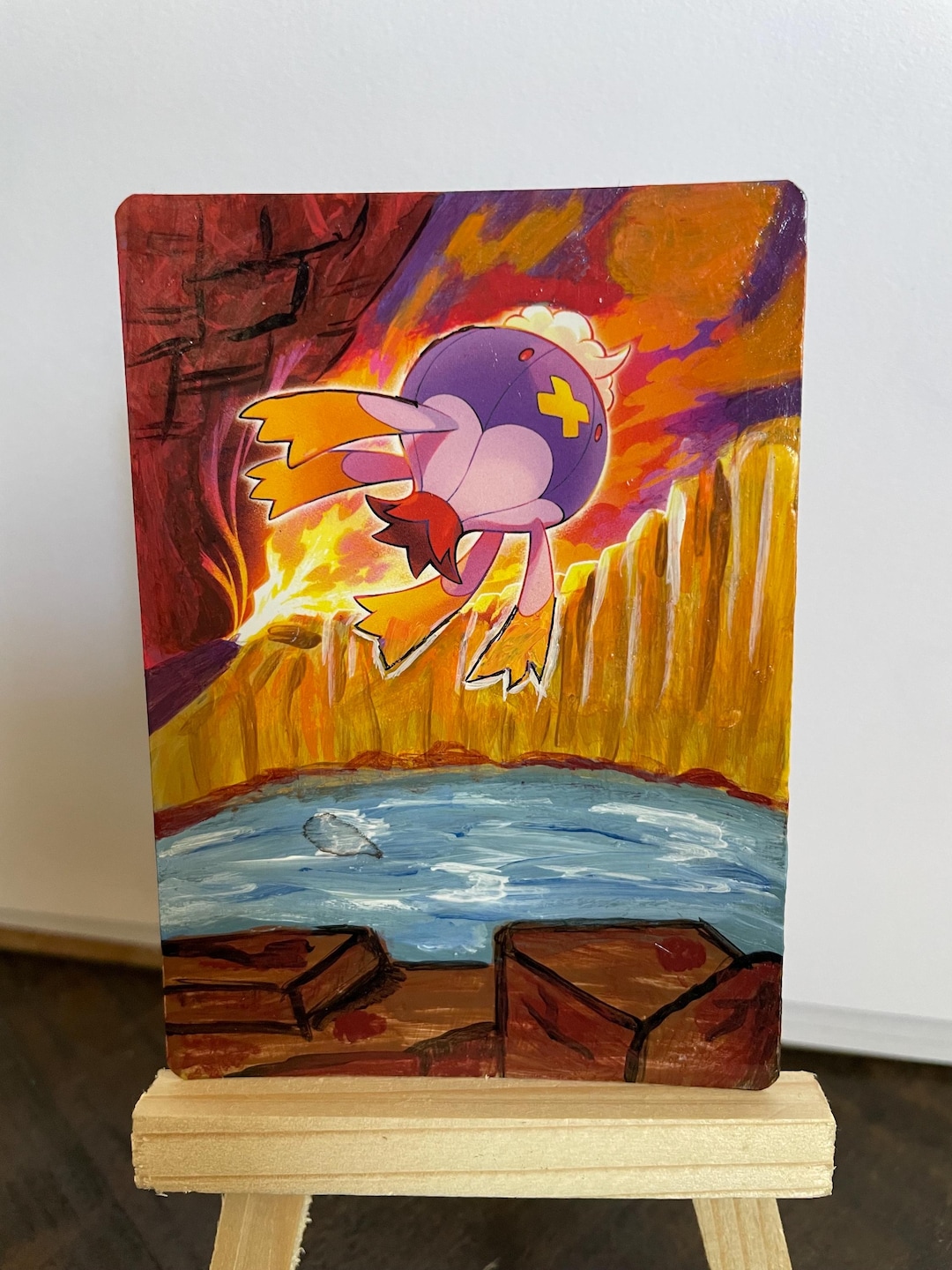 Drifblim Hand-painted Pokemon Card - Etsy