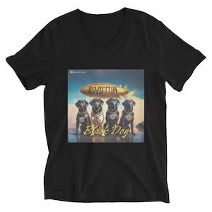 Unisex Short Sleeve V-Neck T-Shirt