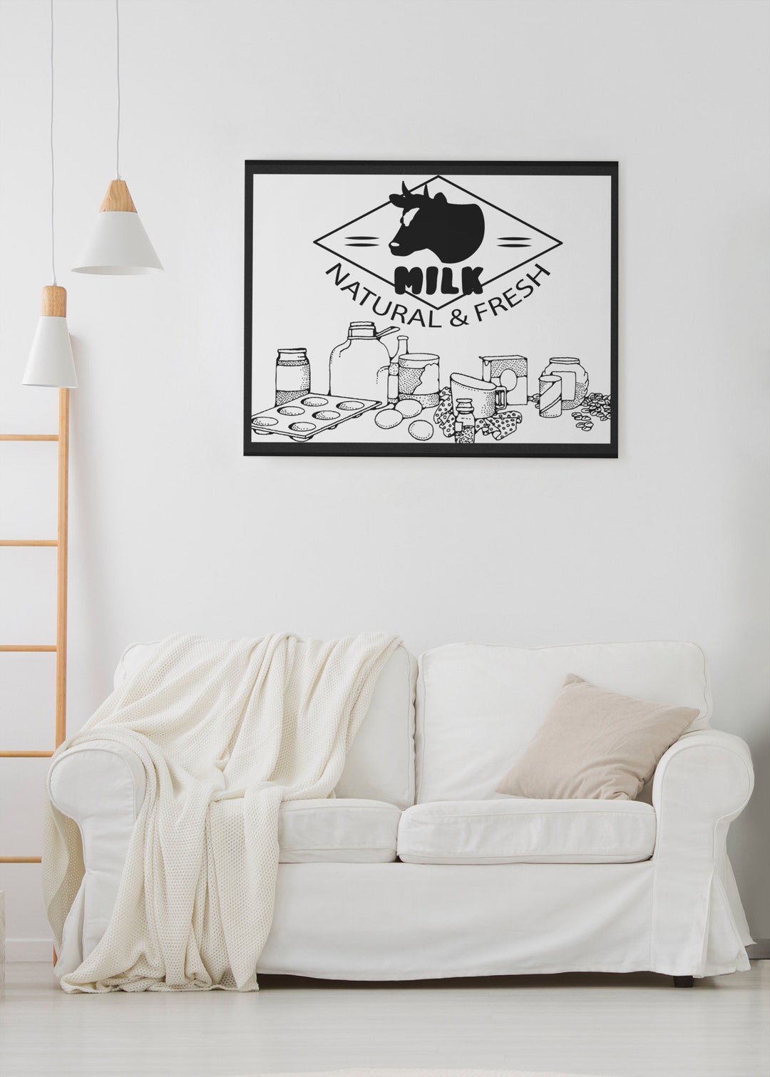 Farm Fresh PRINTABLE Artwork Kitchen Wall Art - Etsy