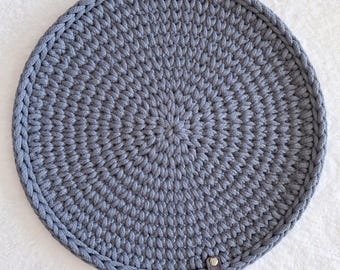 Makramee Tischset aus 100% Baumwolle – Boho Platzset, Handgemacht, runde/ovale Tischdeko, Geschenkidee